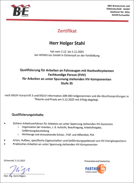 Weiterbildung - gelungener Abschluss des Jahres 2025